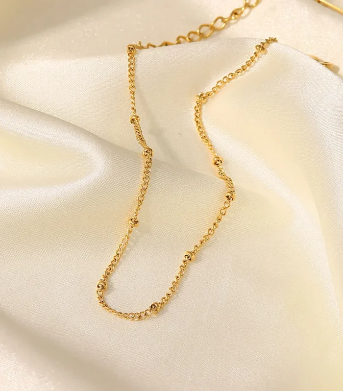 Stainless Steel Bead Anklet