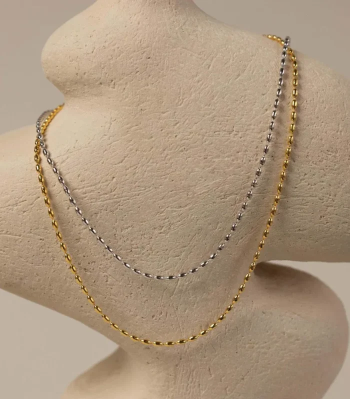 Titanium Steel Beaded Necklace