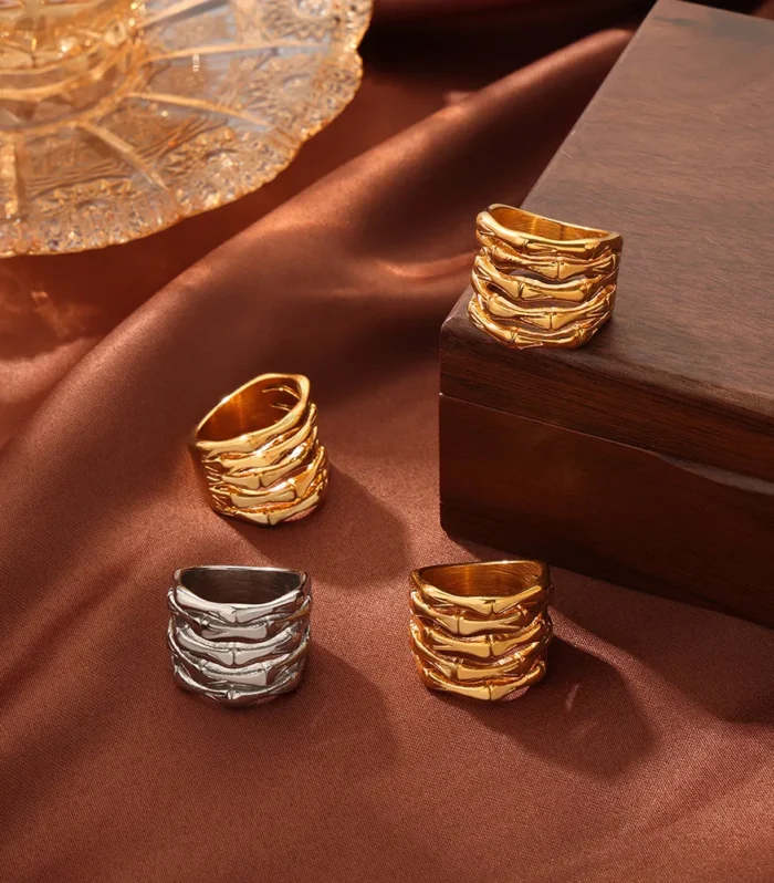 Titanium Steel Multi-Layered Ring