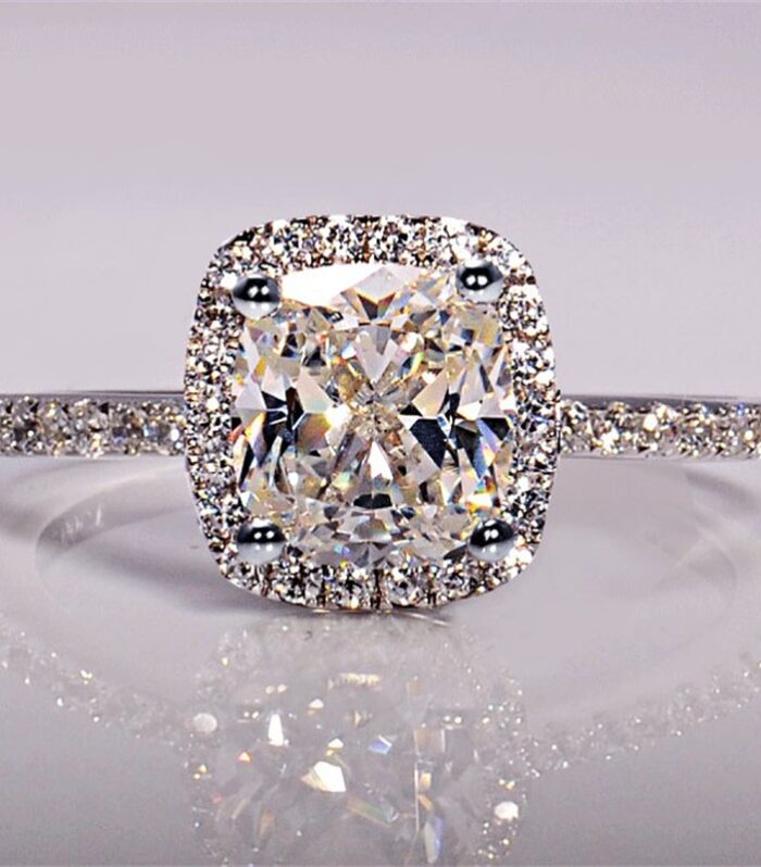 Zircon Rings For Women Bridal Wedding Anelli Trendy Jewellery Engagement White Gold Color Anillos Mujer