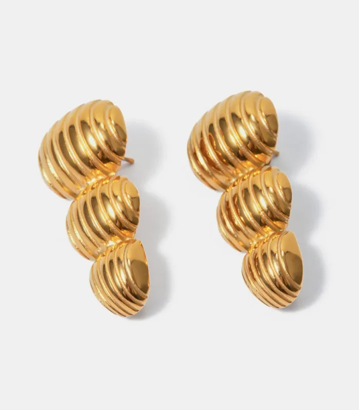Stainless Steel Geometric Stud Earrings