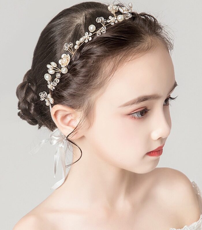 European and American Bridal Jewelry, Flower Handmade Beaded Headband, Hair Band, Wedding Dress Headwear, Hair Accessories