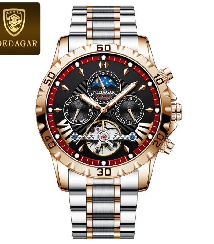 Swiss Brand Waterproof Automatic Mechanical Watch for Men