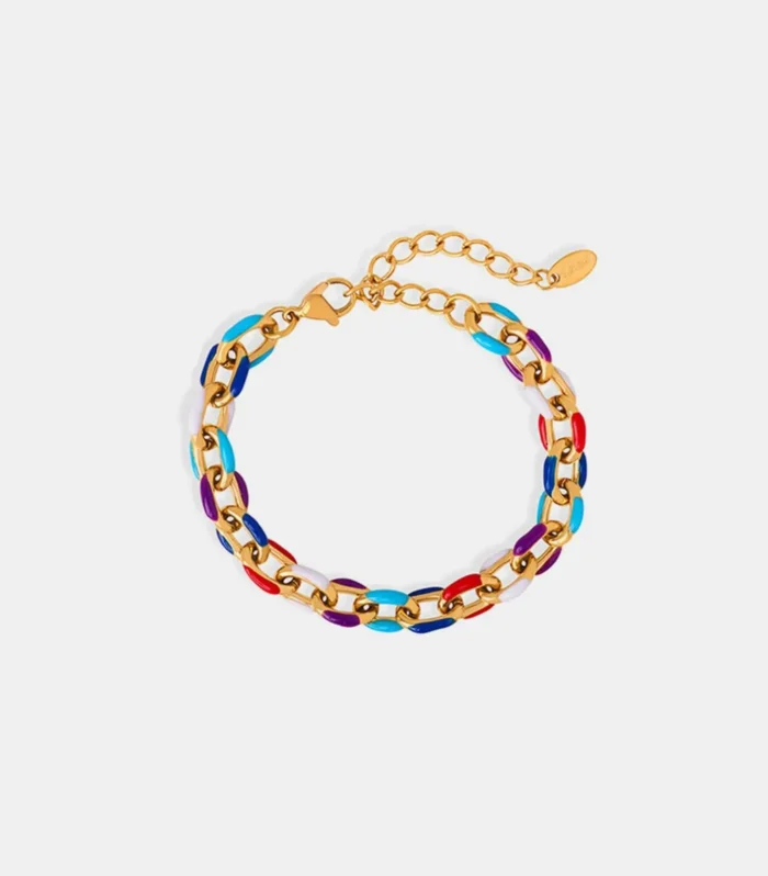 Premium and niche drip oil titanium steel bracelet