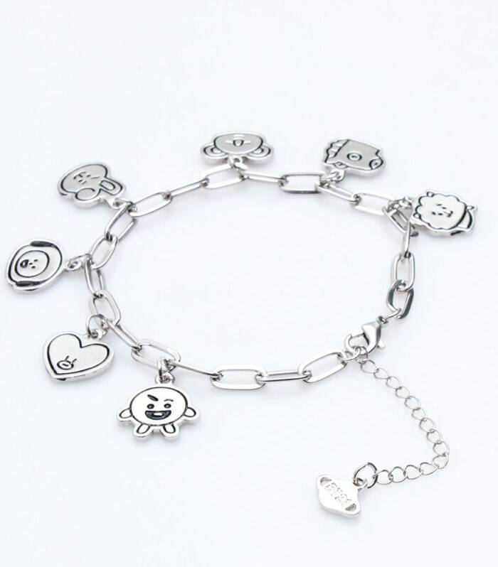 Bracelet Bulletproof Youth League Official The Same Cartoon Bracelet New Simple Fashion Jewelry For Men And Women