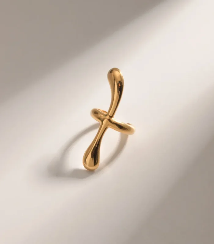 18K Gold-Plated Stainless Steel Cuff Earrings