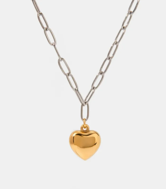 Stainless Steel Heart Pendant Necklace