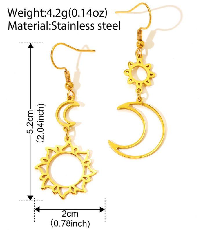 Sun Moon Earrings
