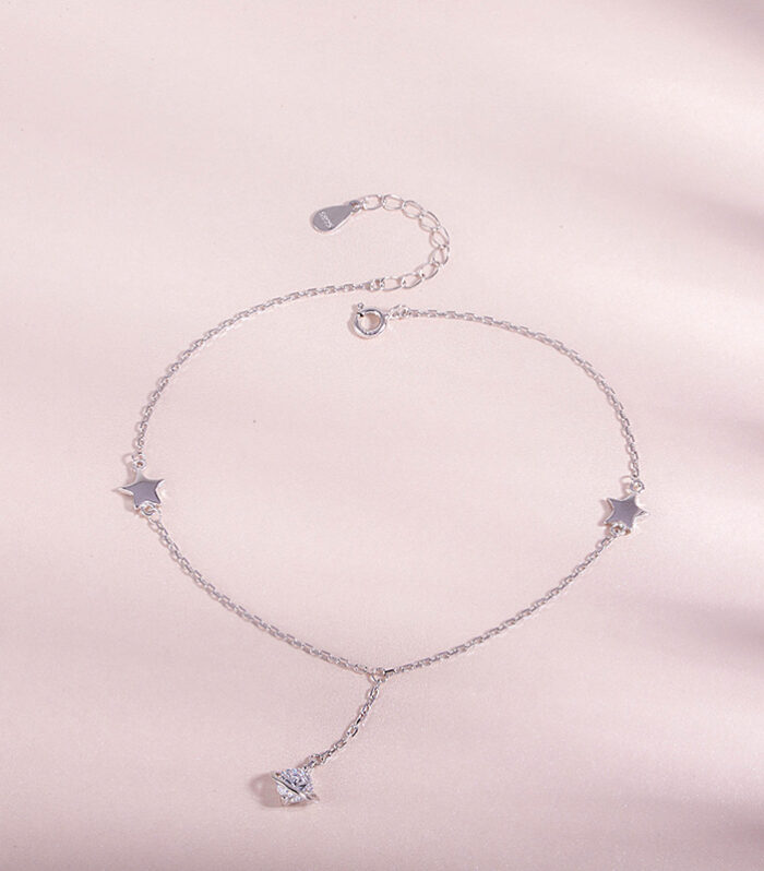 Niche Design Anklet Women's Korean Style Of The Net Red Forest Rose Gold Transfer Lucky Temperament Personality Sexy Anklet