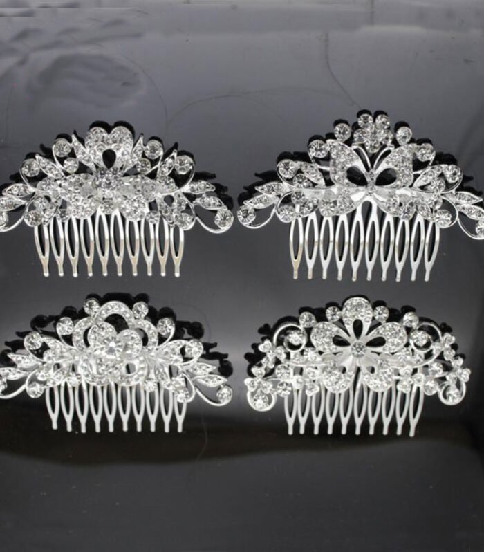 Wedding Dress Accessories Bridal Accessories Wedding Bridal Accessories Alloy Rhinestone Hair Combs Bridal Tiara