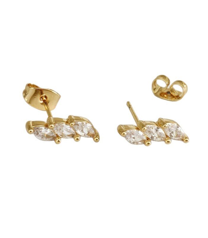 Marquise Zircon Minimalist Elegant Design for Women Delicate Ear Jewelry Unique Style