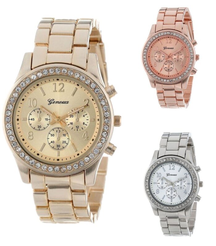new geneva classic luxury rhinestone watch women watches fashion ladies women clock Reloj Mujer Relogio Feminino Ladies watch