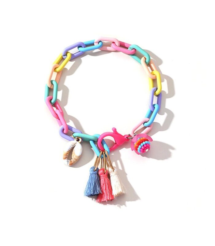 Handmade chain splicing anklet for women