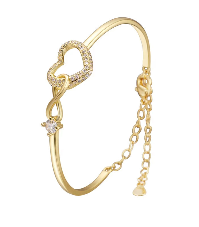 2025 Infinite - Symbol Hollow - Heart Bracelet for Daughter, with Gift Box, Ideal for Her Birthday Party and as an Adult Gift