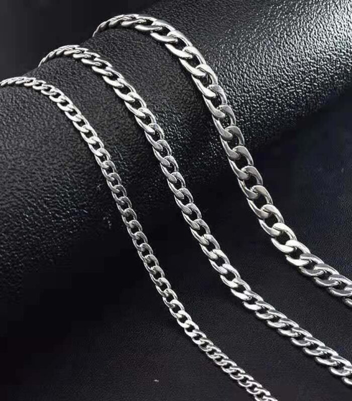 Classic Curb Stainless Steel Chain Necklaces for Women Men Hip Hop Necklace on The Neck Fashion Jewelry Accessories Friends Gift