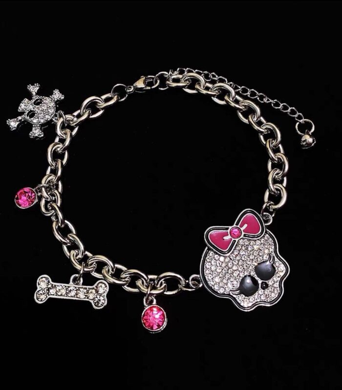 Ghost School Y2K Cool Girl Necklace amp Bracelet Cute Decorative Jewe