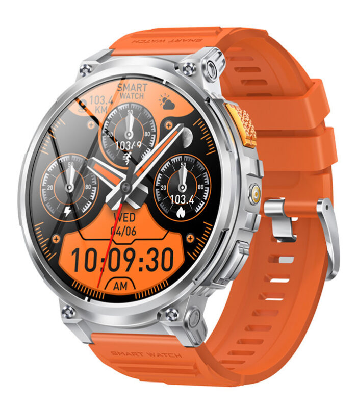 K66 Outdoor Sports with Flashlight Smart Watch for Men